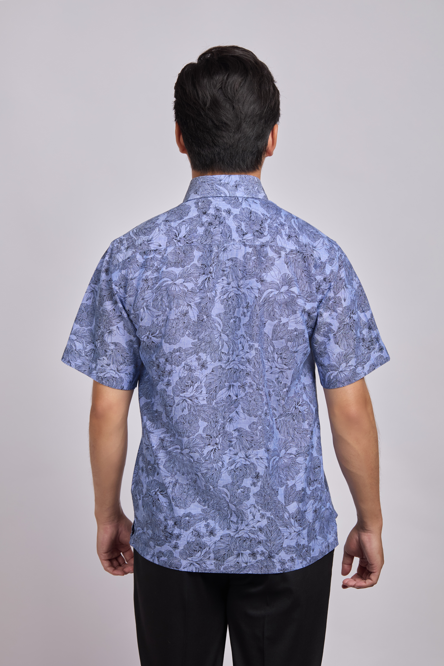 Sơ mi nam ngắn tay Casual - vạt ngang