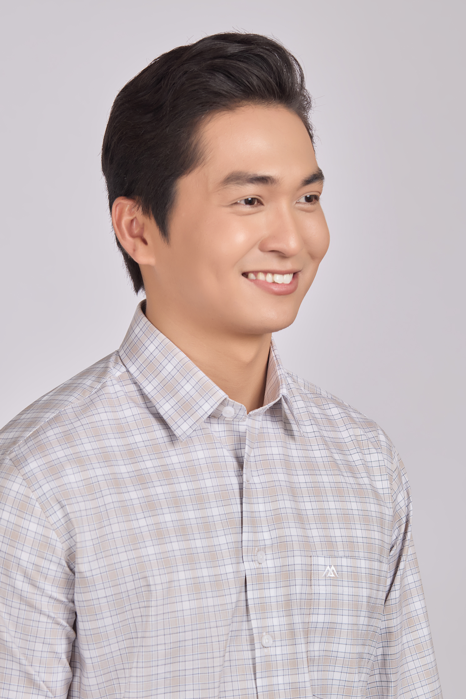 Sơ mi nam dài tay - Regular, vạt ngắn