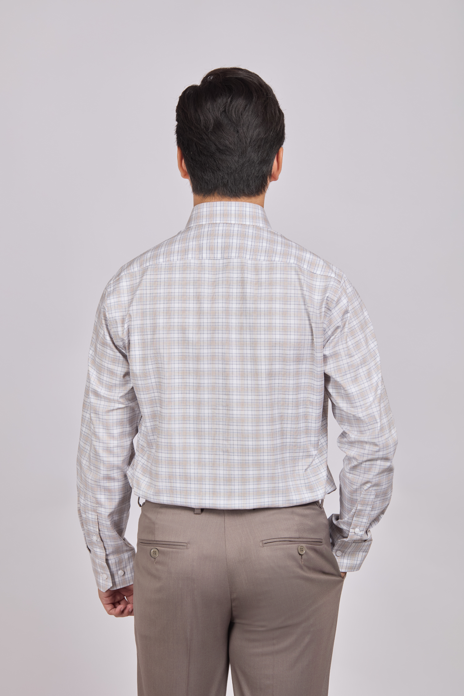 Sơ mi nam dài tay - Regular, vạt ngắn