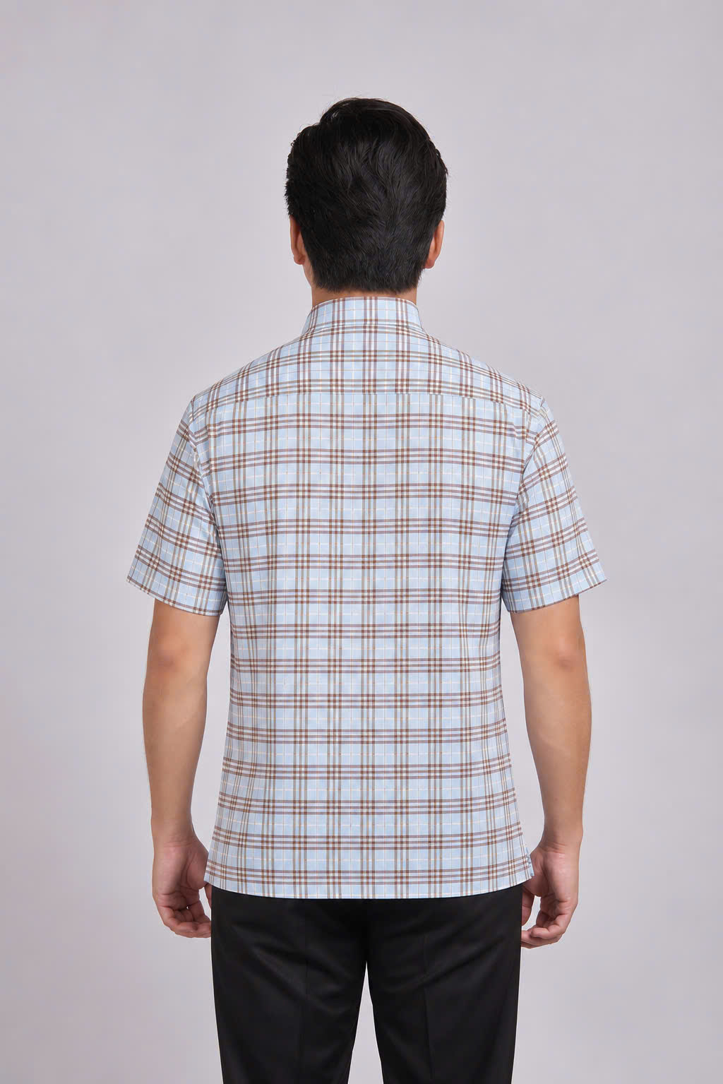 Sơ mi nam ngắn tay Casual - vạt ngang